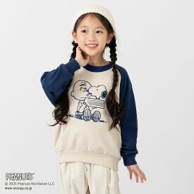 トレーナー ピーナッツ スヌーピー 子供服 キッズ ベビー服 長袖 男の子 女の子 裏毛 キャラクター トップス PEANUTS 秋冬服 80 90 100 110 120 130 140cm [M便 1/1]