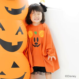 ミッキーマウス ハロウィン 仮装 衣装 キッズ ディズニー 長袖 Tシャツ ドルマン 子供服 ベビー服 男の子 女の子 ロンT キャラクター Disney ジャック・オー・ランタン ナイトメアー・ビフォア・クリスマス 秋服 80 90 100 110 120 130 140cm [M便 1/1]