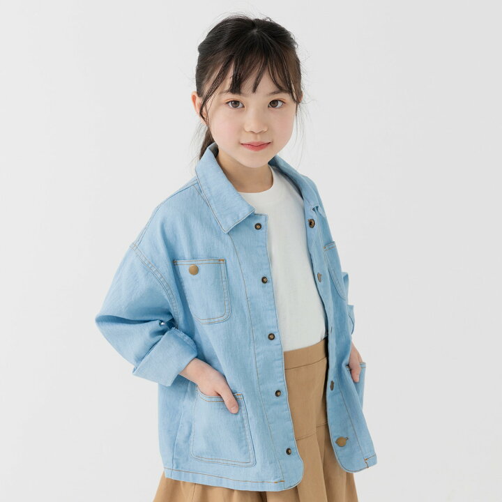 楽天市場】キッズ シャツ ダンガリー デニム 子供服 長袖 布帛 男の子 
