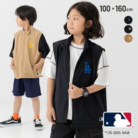 MLB キッズ サマーベスト ナイロン ドジャース ヤンキース パドレス 子供服 ベビー服 男の子 女の子 ロゴ 刺繍 アウター 野球 メジャーリーグ 夏服 100 110 120 130 140 150 160cm