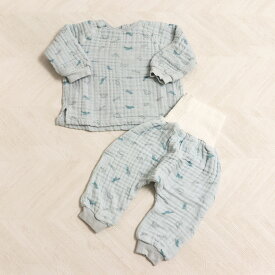 パジャマ ベビー 6層 ガーゼ 綿100％ 新生児 赤ちゃん ふわふわ 柔らか 吸水 速乾 80 90cm