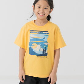 ゆうパケ送料無料 【在庫処分セール】 キャプテンスタッグ キッズ 半袖 Tシャツ 子供服 男の子 女の子 天竺 トップス イラスト 夏服 CAPTAIN STAG 100 110 120 130 140cm [M便 1/2]