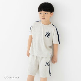 MLB セットアップ キッズ Tシャツ ハーフパンツ 子供服 ベビー服 2点セット ワイド 半袖 男の子 綿100％ ロゴ メジャーリーグ ヤンキース ドジャース パドレス 夏 90 100 110 120 130 140 150 160cm