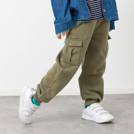 ゆうパケ送料無料 裏起毛 カーゴパンツ キッズ 子供服 ベビー服 長ズボン スウェット 男の子 女の子 ボトムス chil2 秋冬服 90 100 110 120 130 140 150cm [M便 1/1]