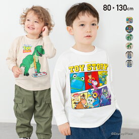 トイ・ストーリー ロンT キッズ 長袖 Tシャツ 子供服 ベビー服 キャラクター 男の子 トップス ディズニー ピクサー 袖リブ Disney 秋服 80 90 100 110 120 130cm [M便 1/2]