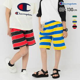 チャンピオン ハーフパンツ 子供服 キッズ ベビー服 ズボン 男の子 ボトムス 短パン champion ボーダー 夏 80 90 100 110 120 130cm [M便 1/2]