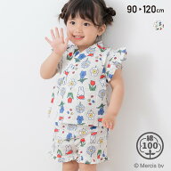 ミッフィー キッズ 甚平セット 子供服 浴衣 女の子 ベビー 綿100％ 総柄 miffy 夏 90 100 110 120cm [M便…