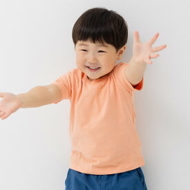 ゆうパケ送料無料 無地 Tシャツ 半袖 キッズ 子供服 ベビー 綿100% 男の子 女の子 ユニセックス カラバリ カットソー トップス 白黒 カラフル 保育園 幼稚園 お着替え 夏服 シンプル 80 90 100 110 120 130 140 150 160cm [M便 1/2]