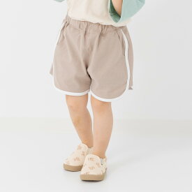 ゆうパケ送料無料 キッズ ショートパンツ 無地 子供服 ベビー服 女の子 パイピング ボトムス 綿100％ ポケット chil2 チルツー 夏服 スポーツ ダンス 80 90 100 110 120 130 140 150cm [M便 1/2]