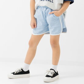 ゆうパケ送料無料 キッズ ショートパンツ 無地 子供服 ベビー服 女の子 パイピング ボトムス 綿100％ ポケット chil2 チルツー 夏服 スポーツ ダンス 80 90 100 110 120 130 140 150cm [M便 1/2]