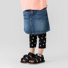 ゆうパケ送料無料 総柄 7分丈 レギンス キッズ パンツ 春夏用 女の子 子供服 ストレッチ ベビー服 柄 スパッツ ボトムス かわいい おしゃれ ダンス レギパン 夏服 chil2 チルツー 80 90 100 110 120 130 140cm [M便 1/2]