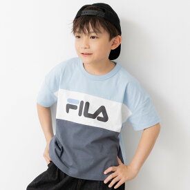 フィラ 半袖 Tシャツ キッズ ロゴ FILA ビッグシルエット 子供服 ワイド 男の子 女の子 スポーツ 綿100％ 夏 100 110 120 130cm [M便 1/2]
