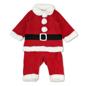サンタ コスチューム キッズ サンタクロース なりきり 子供服 ベビー服 男の子 女の子 コスプレ 衣装 長袖 カバーオール ロンパース ベビー 冬 グッズ 70 80 90cm