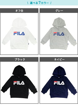 フィラフード付裏毛パーカー