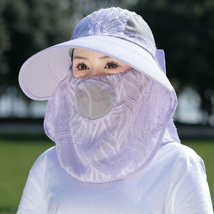 楽天市場】キャップ サンバイザー レディース UVカット つば広帽子 
