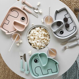 シリコンプレート エルフィー DonebyDeer ダンバイディア 北欧 北欧雑貨 デンマーク 電子レンジ対応 食洗器対応 食器 子供用食器 ベビー 赤ちゃん 女の子 男の子 ギフト プレゼント 出産祝い