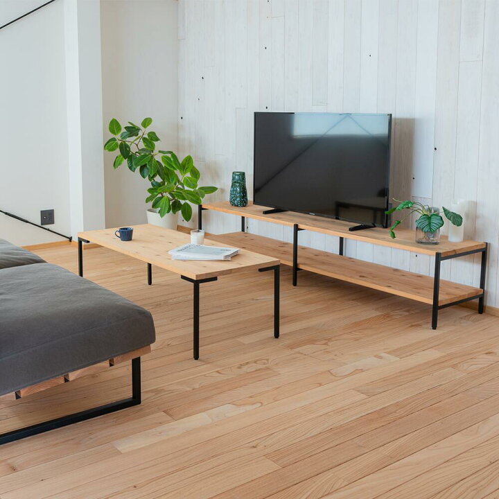 楽天市場】テレビボード 幅100-200cm 【セミオーダー】 無垢材 天然 