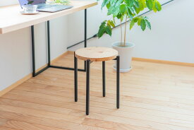スツール ラウンド 無垢材 天然木材 国産木材 日本製 国内生産 受注生産 大川家具 オーダー家具 椅子 いす チェア