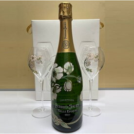 ペリエジュエ　ベルエポック750ml　専用グラス2脚付　ギフト箱入りスパークリングワイン　シャンパン　シャンパーニュ　フランス