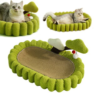 【送料無料】猫 爪 研ぎ 猫用爪とぎマット 耐久性 猫用爪とぎ 天然サイザル麻 猫ベッド 滑り止め 猫ソファー 家具破壊防止 運動不足改善 ストレス解消 ネコの爪とぎ 猫おもちゃ ペット用品,