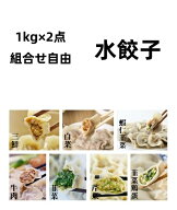 2点試し 中華水餃子 ギョウザ 餃子　自由に組み合わせ 水餃子 1000g×2　 ぎょうざ　水ギョウザ　水餃 生…