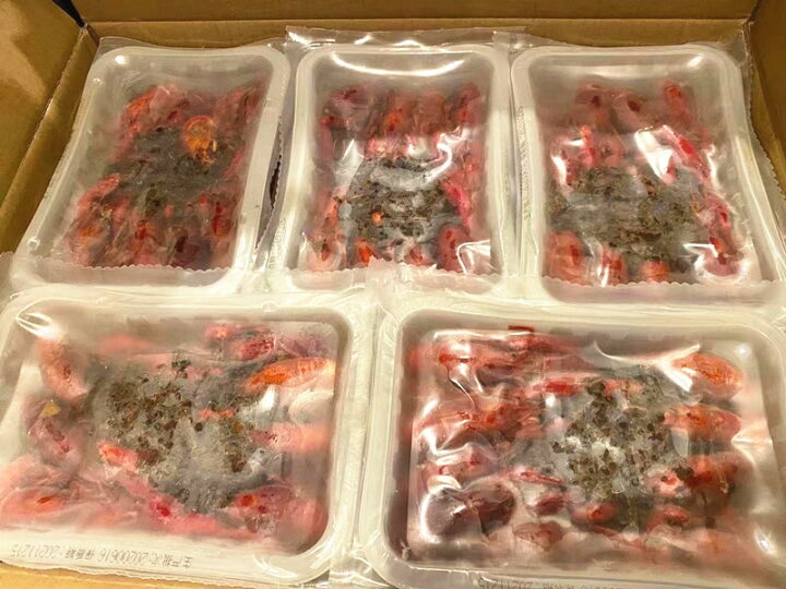 定番キャンバス 冷凍 麻辣小龍蝦 ザリガニ 750g 調理済 小龍蝦 1パック おすすめ商品 有頭ボイルザリガニ辛口 速食麻辣小龍蝦500g(約16-22尾)