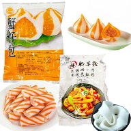 SNS話題商品 3点セット 【 蟹子包1点 +彩虹腸1点+肥羊粉1点 】 かに団子＆ レインボーロール＆ブンモジャ…