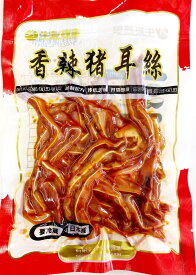 日本国内加工　生友商事 香辣豚耳絲 150g 豚耳スライス　ミミガー 豚耳糸 豚の耳 耳条　 マーラー味 ぶたみみ 　猪耳絲　大人気酒のつまみ 中華物産 味付け肉　クール便のみの発送 開袋即食