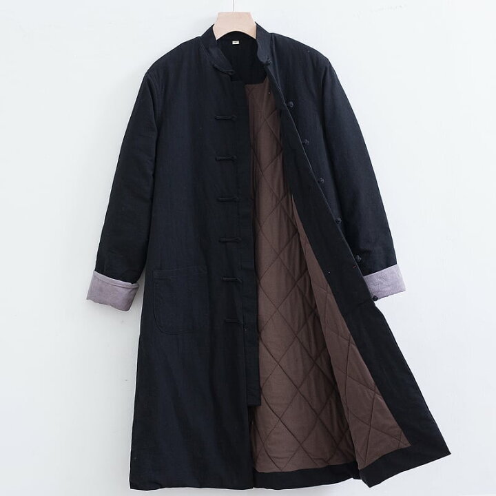 楽天市場】チャイナ服 カンフー服 コート ロングコート チャンパオ 丈  