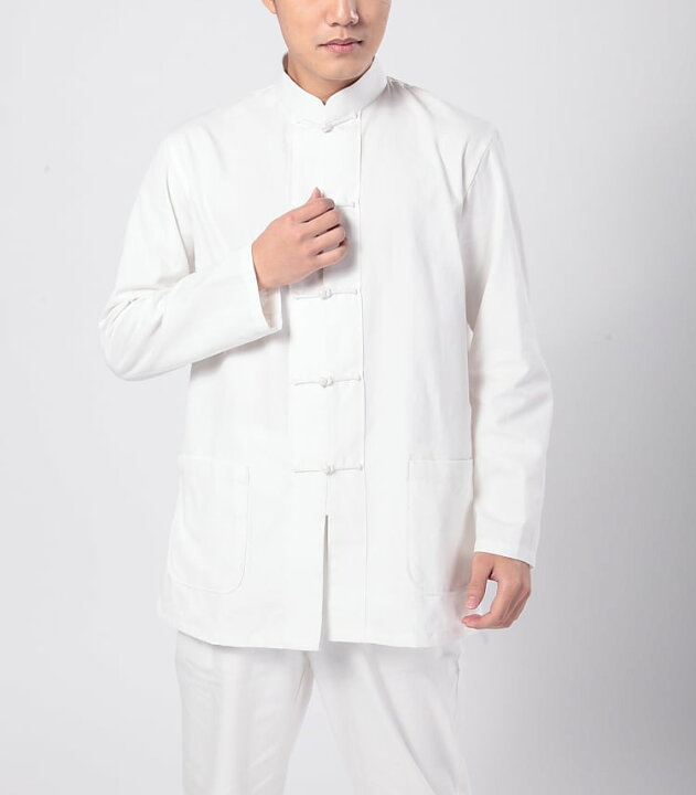 割引発見 チャイナ服 メンズ 上下 夏 60代 太極拳 服 半袖 長ズボン スタンドカラー シャツ 中華風 カンフー 衣装 柔らかい 快適 涼しい ウエストゴム カジュアル リラックス 白 グレー ベージュ