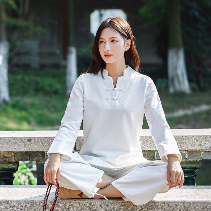 楽天市場 太極拳服 ヨガ 女性 レディス 長袖 7分袖 瞑想 練習服 定番 綿麻 送料無料 春夏 チャイナカジュアル 楽天市場店 楽天市場 太極拳服 ヨガ 女性 レディス 長袖 7分袖 瞑想 練習服 定番 綿麻 送料無料 春夏 チャイナカジュアル 楽天市場店