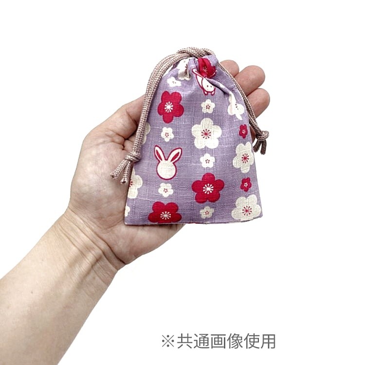 楽天市場】超ミニ巾着・SSS袋(11cm×8cm)【和柄 蝶＆流れ桜柄 レッド 赤 