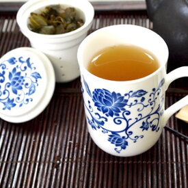 茶こし付きマグカップ 青花　台湾茶器
