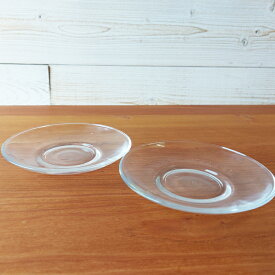 訳ありガラス皿1個 小さなキズ・気泡あり 食器 ソーサー 耐熱ガラス 電子レンジOK sale