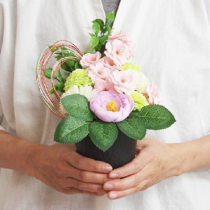 楽天市場 ソープフラワー 季節のアレンジメント 桜アレンジ 和モダン 和風 誕生日 お祝い 桜 さくら サクラ ピンク お花見 造花 雑貨 花束 玄関 水引 和室 おしゃれ 花 アレンジメント プレゼント 送料無料 春 ひまわり 向日葵 ヒマワリ 母の日 22 母の日ギフト 彩香