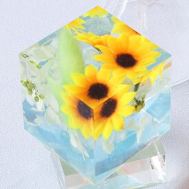 クリスタルハーバリウム 台付き 選べる 2999円~ /誕生日 お礼 お祝い プリザーブドフラワー インテリア プレゼント ローズ 桜 さくら ひまわり レインボーローズ バラ デンファレ 送料無料 md そのまま飾れる 金のりんご