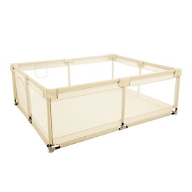 【4日20時〜50%OFFクーポン配布中】 ベビーサークル メッシュ 持ち運び 150cm×180cm 2025新モデル ボールプール 洗える 持ち運び 中が見える 省スペース コンパクト プレイヤード プレイペン 組み立て簡単 ちゃいなび アンジュスマイル
