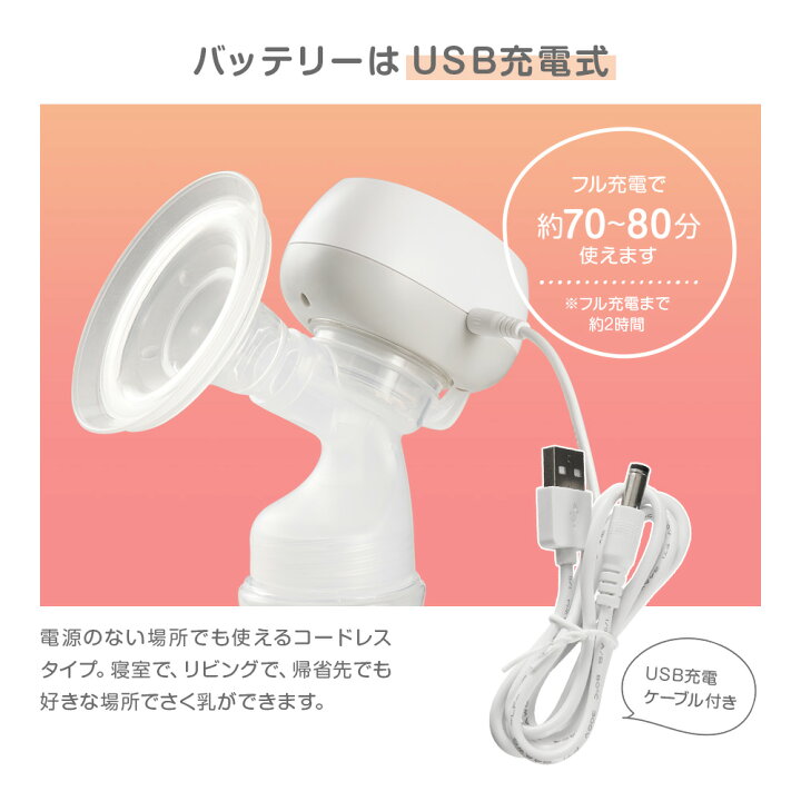 楽天市場】ちゃいなび 2way さく乳器 搾乳器 電動 手動 お試し用母乳 