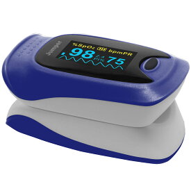 【 ポイント10倍 】パルスオキシメーター JPD-500D 医療機器認証品 送料無料 血中酸素濃度計 酸素飽和度 脈拍 spo2 灌流指標 家庭用 医療用 OLEDディスプレイ