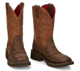 GY9530 ジャスティン JUSTIN 11"レディース STARLINA スターリーナ ウエスタンブーツ6/MYF