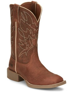 【6/AUSE2800】ジャスティン JUSTIN レディース  ハルター ブラウン ウエスタンブーツ