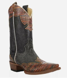 【6/OL4455】ジャスティン JUSTIN　レディース ベラ　ブラック　スニップ　ウエスタンブーツ