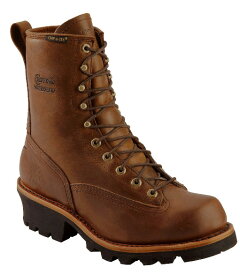 73100 チペワ CHIPPEWA　8"メンズ ブラウン ウォータープルーフ レースアップブーツ6/MYF
