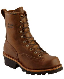 73103 チペワ CHIPPEWA　8"メンズ ブラウン ウォータープルーフ スチールトゥ レースアップブーツ6/MYF