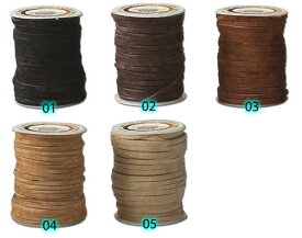 【USA直輸入】tandy LEATHER製 レザークラフト材料 革 道具 スエードレザーレース EcoSoft Suede Lace 50 ft. (2mm x 15.2m)5080-【送料無料 通販】