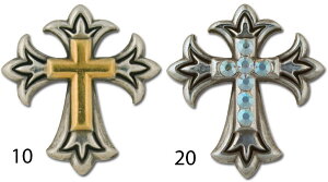 yUSAAztandy LEATHER U[Ntgޗ v   NXR` 1@Endearing Cross Conchos 1-1/8" x 1-1/4" (3.2 cm)@7796- fUC2ށy ʔ́z