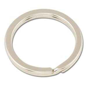 yUSAAztandy LEATHER U[Ntgޗ v   tbgL[O a32mm 10 Flat Key Ring 1-1/4" (32 mm) Nickel Free Plate 10/pk@1172-02y ʔ́z