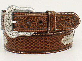 ノコナ 【NOCONA】N210004208 花柄　ローハイド　アローレース　ウエスタンベルト