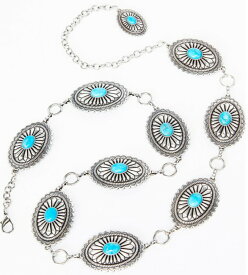 【C21221】ジャスティン JUSTIN　レディース ファーミントン コンチョ チェーンベルト　　6/JL