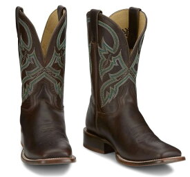 【7/AURN3515】トニーラマ　 メンズ レイ　タバコ 　スクエア トゥー　ウエスタンブーツ